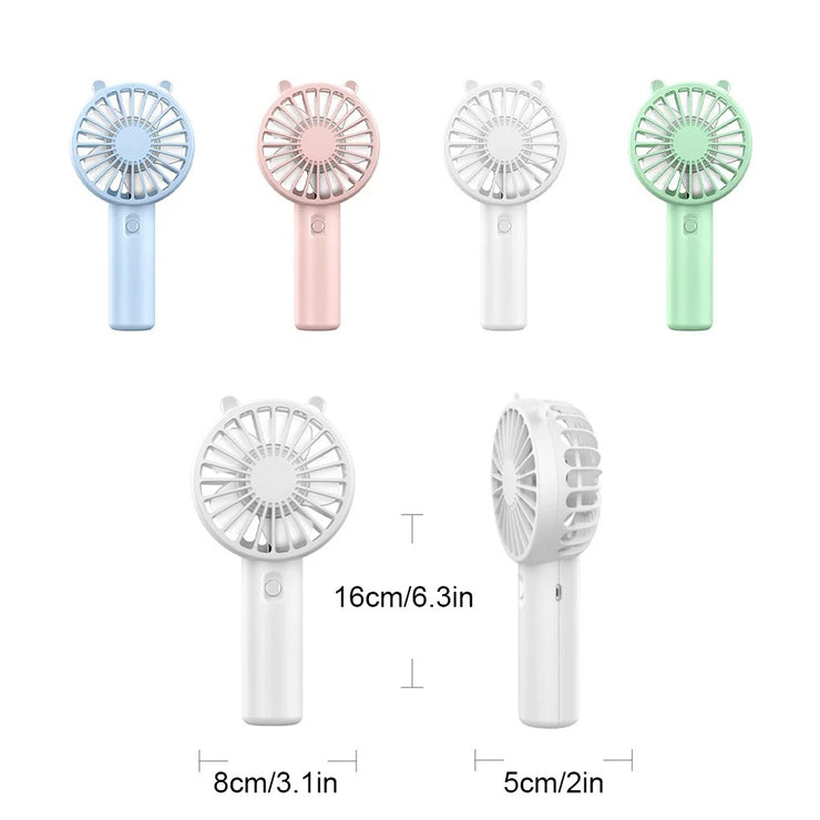 Hq-55a Portable Handheld Mini Fan Rechargeable Usb Fan For Indoor And Outdoor.