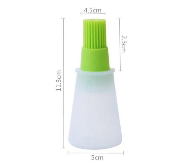 Portable Silicone Oil Bottle With Brush | Grill Oil Brushes For Kitchen Baking Bbq Tool Kitchen Tools For Bbq